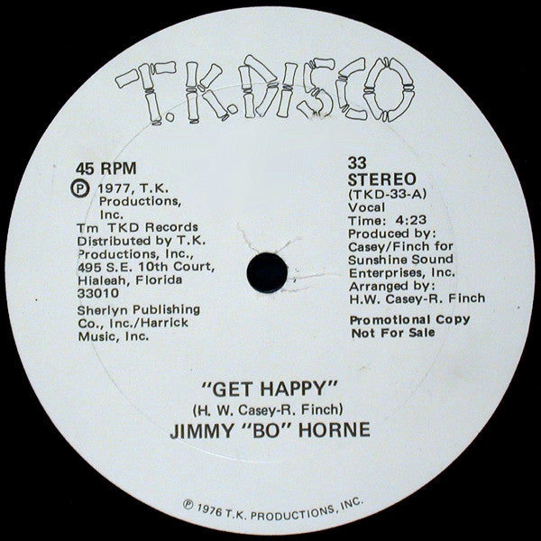 Jimmy "Bo" Horne – Get Happy (Vinilo Usado)(VG+)