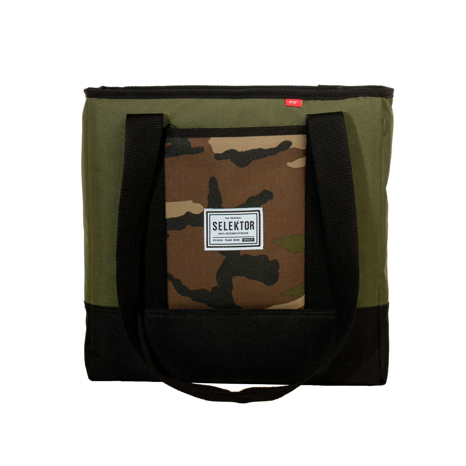 Bolso Classic Bag x 30 LP 12" Green, Camo & Black Selektor