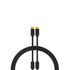 Cable USB C a USB C 3.2 optimizados para audio de 2  Metro Negro Chroma DJ Techtools