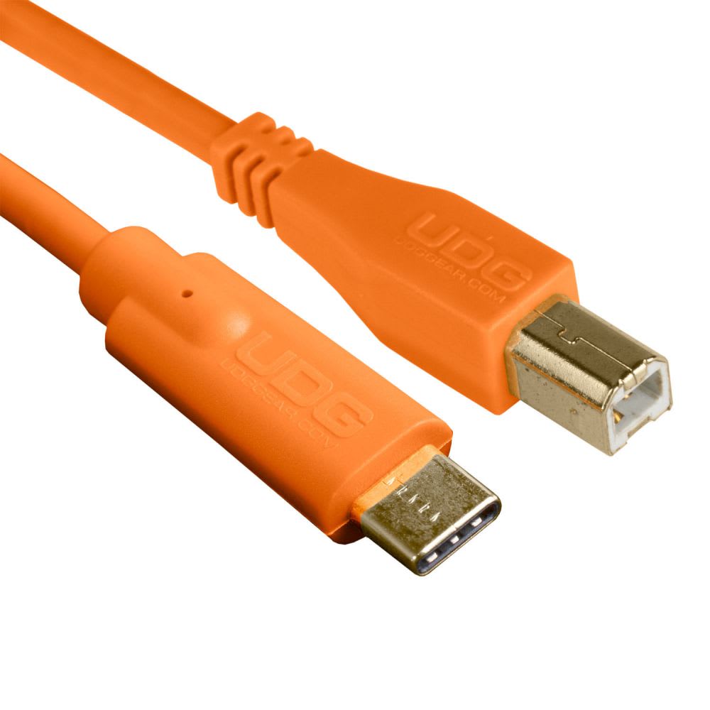 Cable USB-B a USB-C 1.5 Metros Naranjo U96001OR UDG