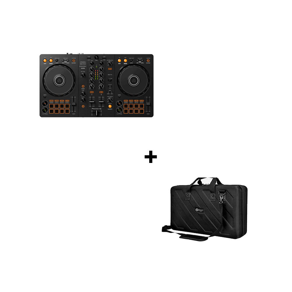 Controlador DJ DDJ FLX 4 Pioneer DJ + Soft Case M Beat Tools