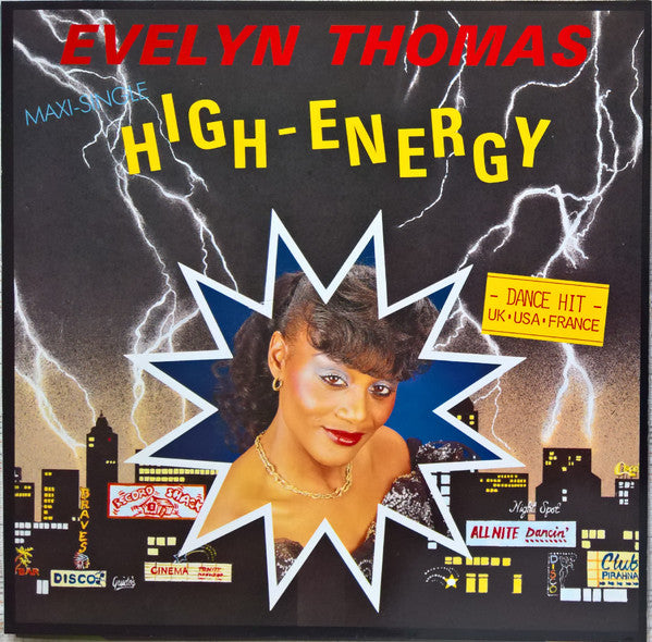 Evelyn Thomas – High Energy   (Vinilo usado)  (VG+)