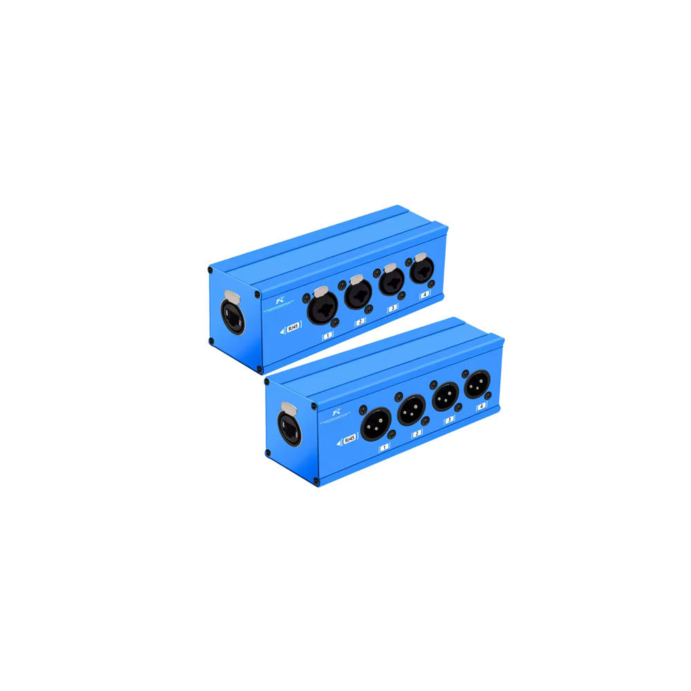 Extensor de Audio/DMX  con RJ25 CAT5 4 Canales  Azul Beat Tools