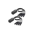 Extensor de Audio/DMX con RJ25 CAT5 4 Canales  Negro Beat Tools