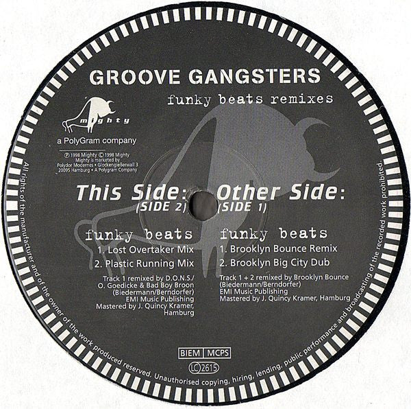 Groove Gangsters – Funky Beats (Remixes) (Vinilo usado)  (VG+)