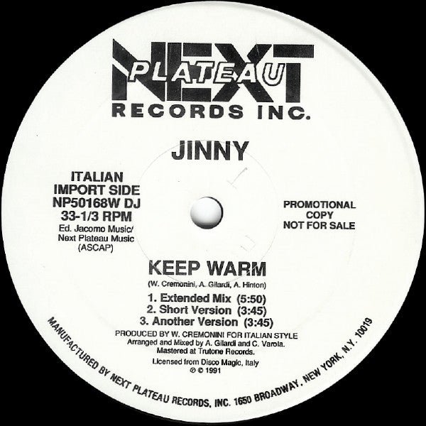 Jinny – Keep Warm (Vinilo usado)  (VG+)