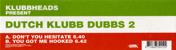 Klubbheads – Dutch Klubb Dubbs 2 (Vinilo usado)  (VG+)