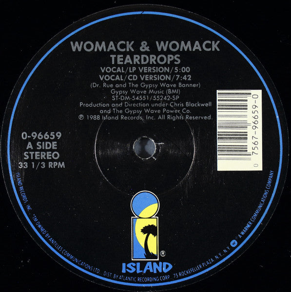 Womack & Womack – Teardrops  (Vinilo usado)  (VG+)