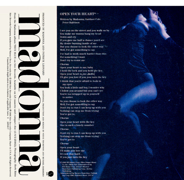 Madonna - Open Your Heart - Vinilo 7" 45 RPM Reacondicionado