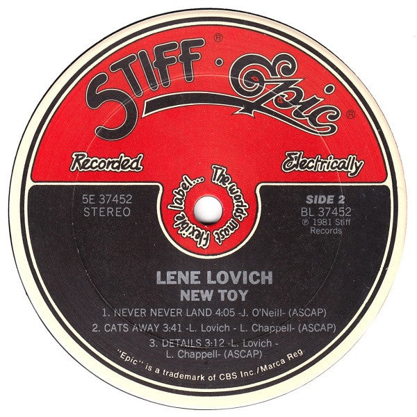 Lene Lovich - New Toy Reacondicionado - Vinilo 12" (1981)