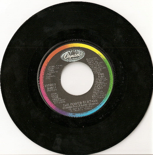 The Power Station - Communication - Vinilo 7" 45 RPM Reacondicionado