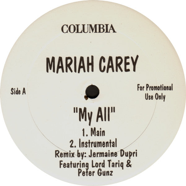 Mariah Carey – My All     (Vinilo usado)  (VG+)