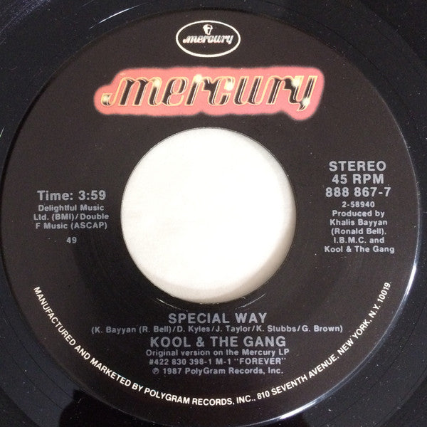 Kool & The Gang - Special Way / God's Country - Vinilo 7" 45 RPM Reacondicionado