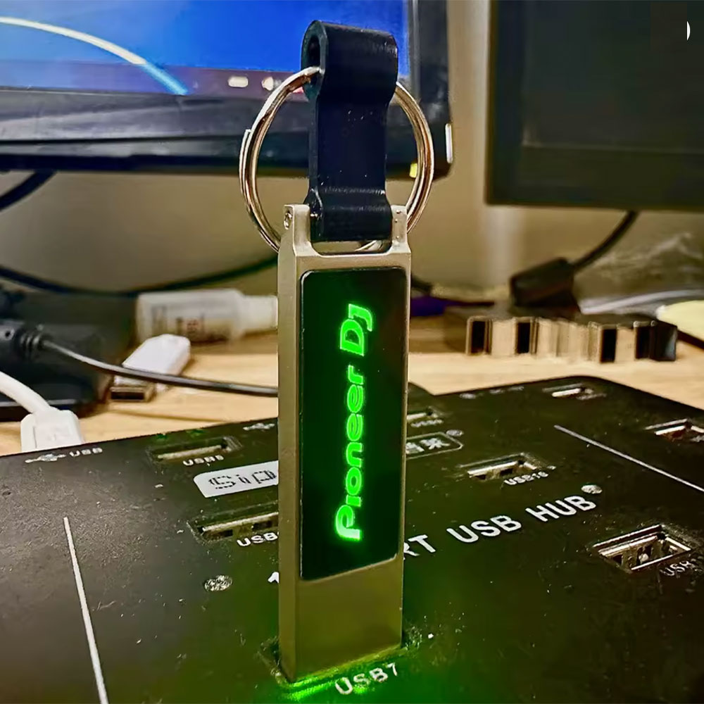 Pendrive Metal llavero USB 256 GB Color Verde Beat Tools
