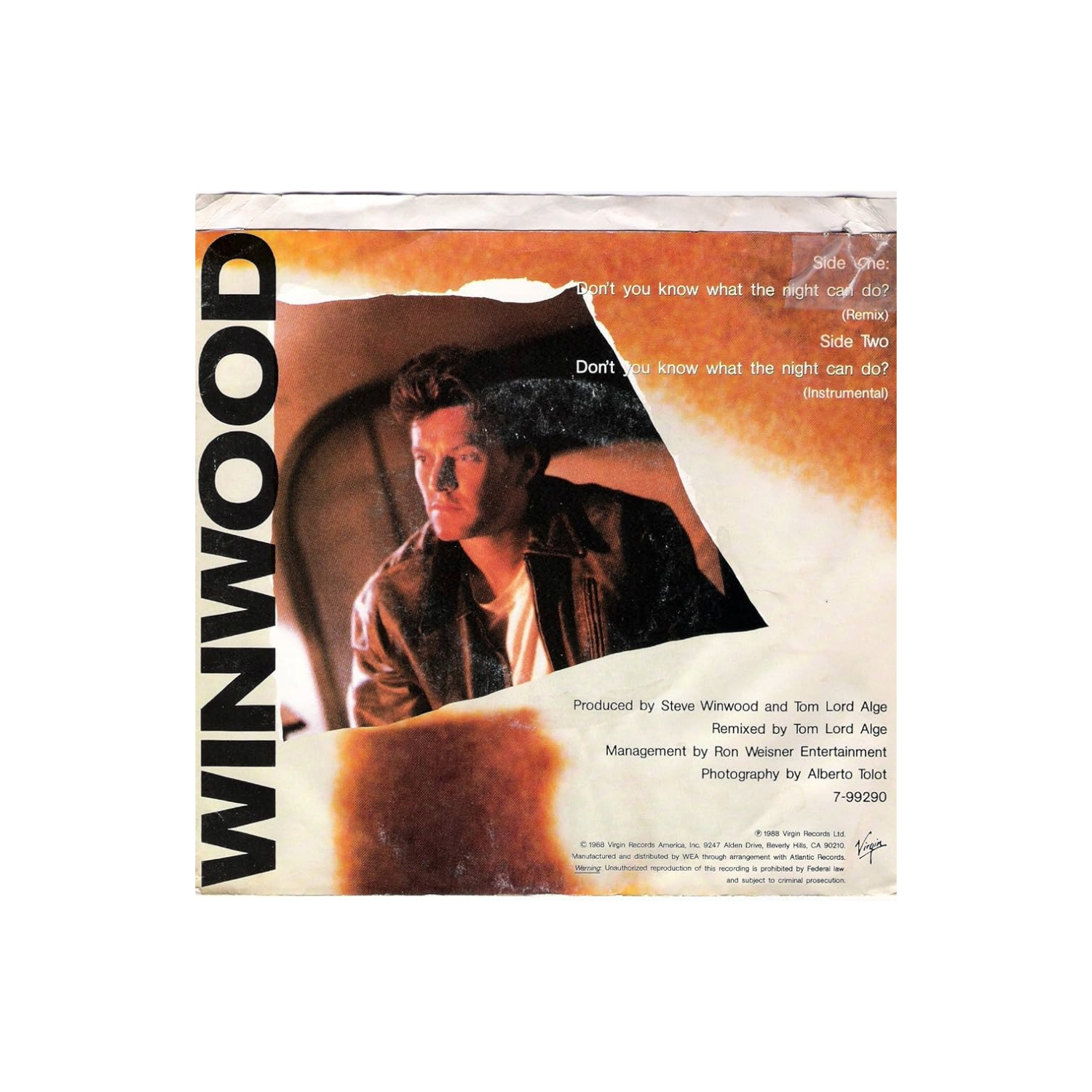 Know What The Night Can Do? | 7" Single Vinilo Promo Reacondicionado