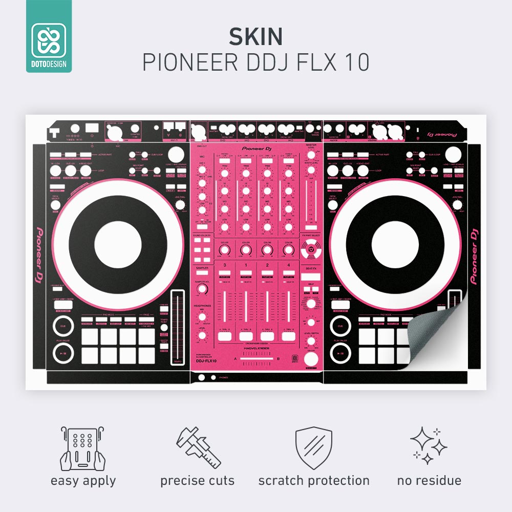 Skin DDJ-FLX10 Colors DVS Rosado  Doto Desing