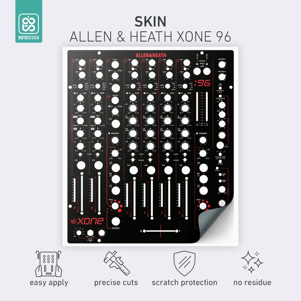Skin Xone 96 Colors DVS Rojo Doto Desing