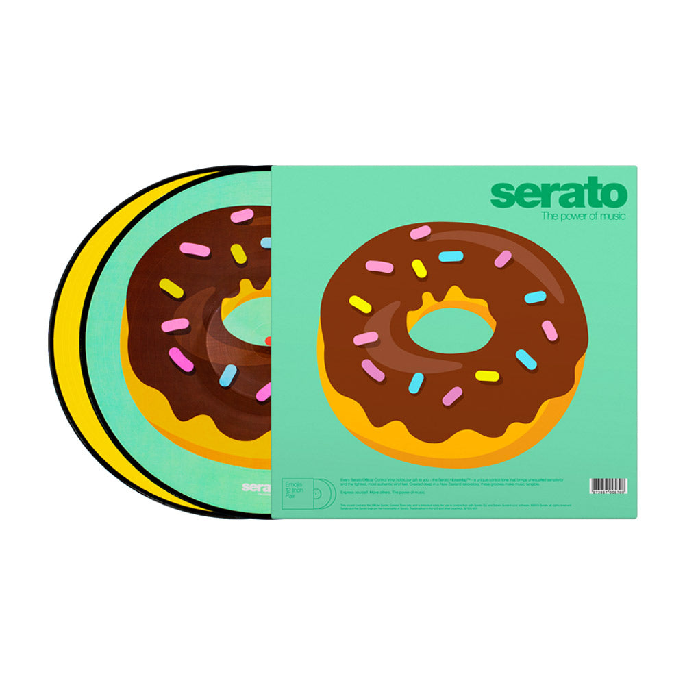 Timecode Vinilo 12" Emoji Series #3 Donut-Heart (Par) Serato