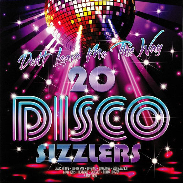 Various – Don't Leave Me This Way - 20 Disco Sizzlers 2LP (Vinilo Nuevo)